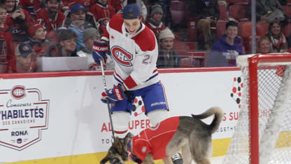 Maggie the Goalie at Bell Centre