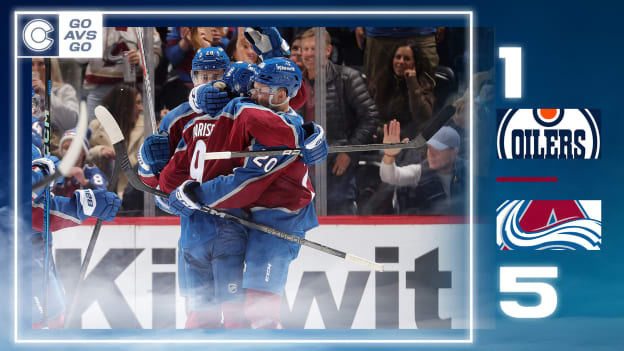 MacKinnon sets Avalanche franchise season scoring mark in win against Oilers