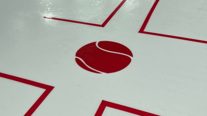 Global Series hockey rink has Australian Open tennis touches